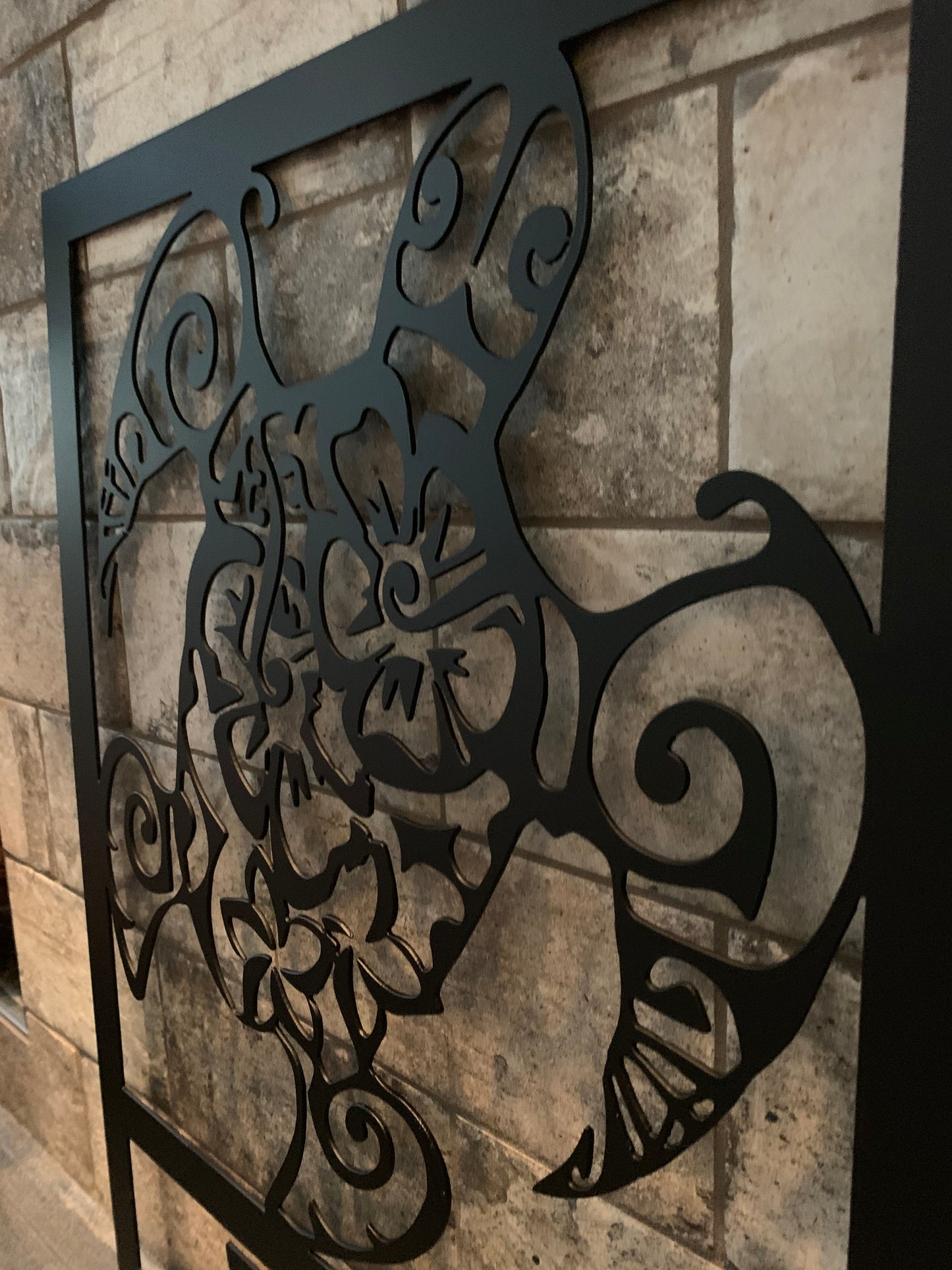 Custom Metal Sea Turtle Verticle Address Sign