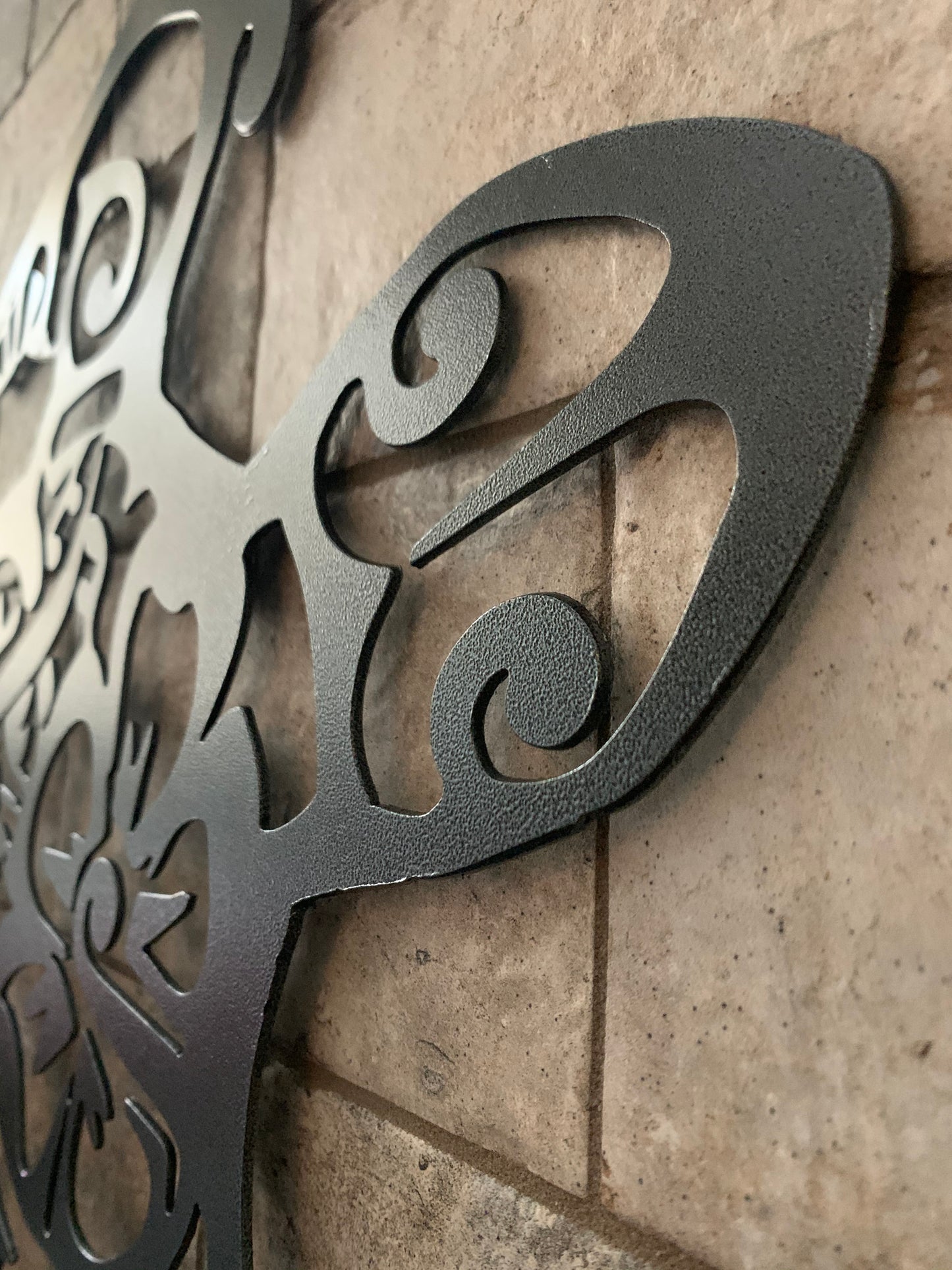 Custom Metal Sea Turtle Horizontal Address Sign