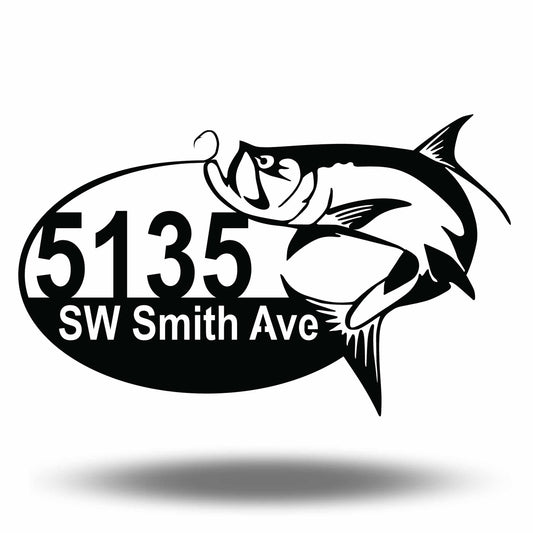 Custom Metal Tarpon Address Sign