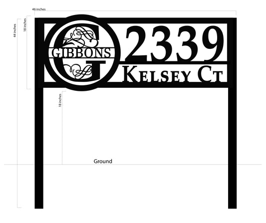 Large Address Sign with LEDS