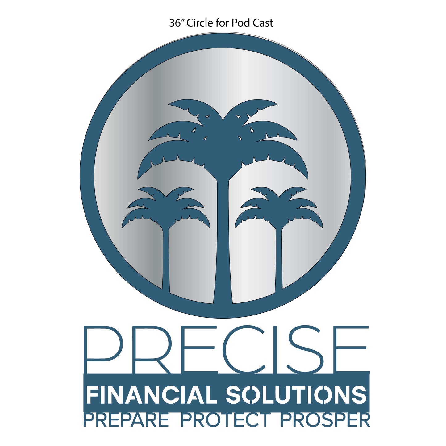 Precise Finacial Solutions Signs with LEDS