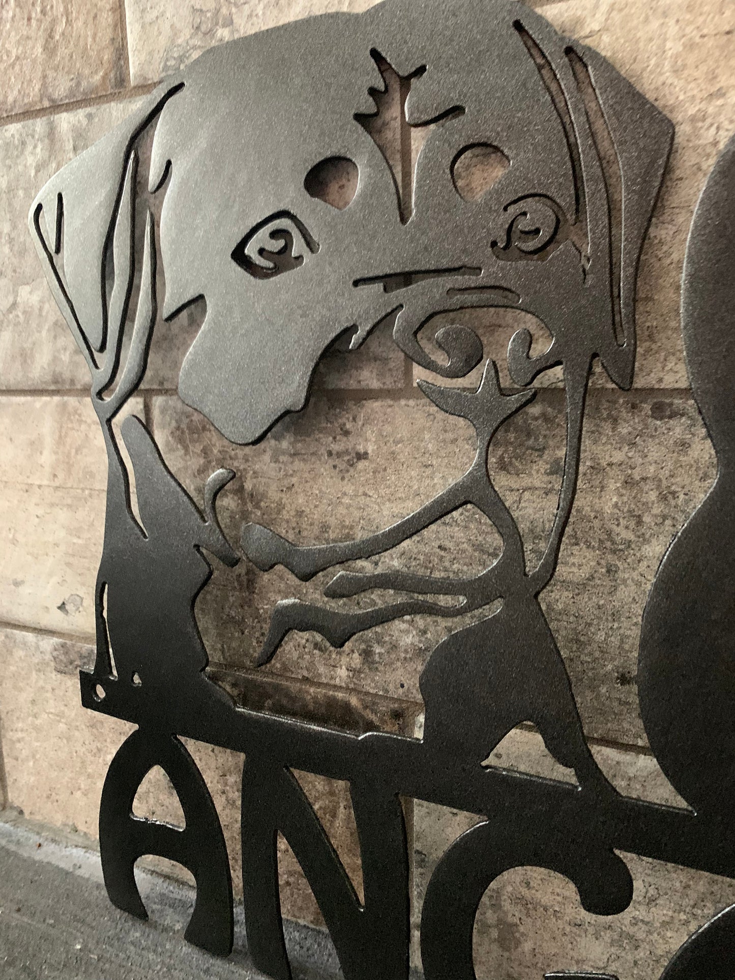Custom Rottweiler Metal Address Sign