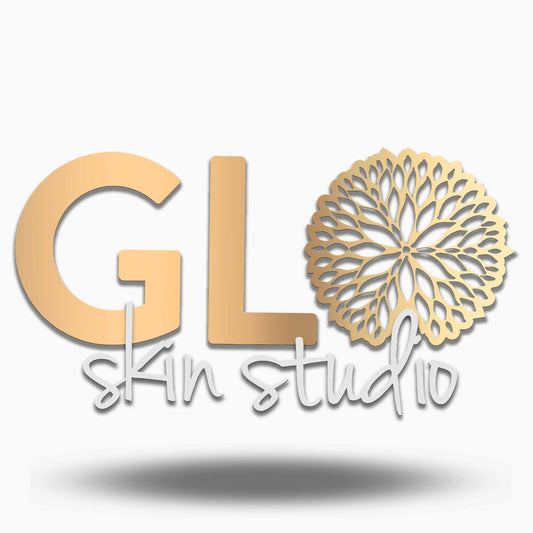 Custom Glo Skin Studio Sign @ 48" x 24" with 1.5" and 2" wall standoffs