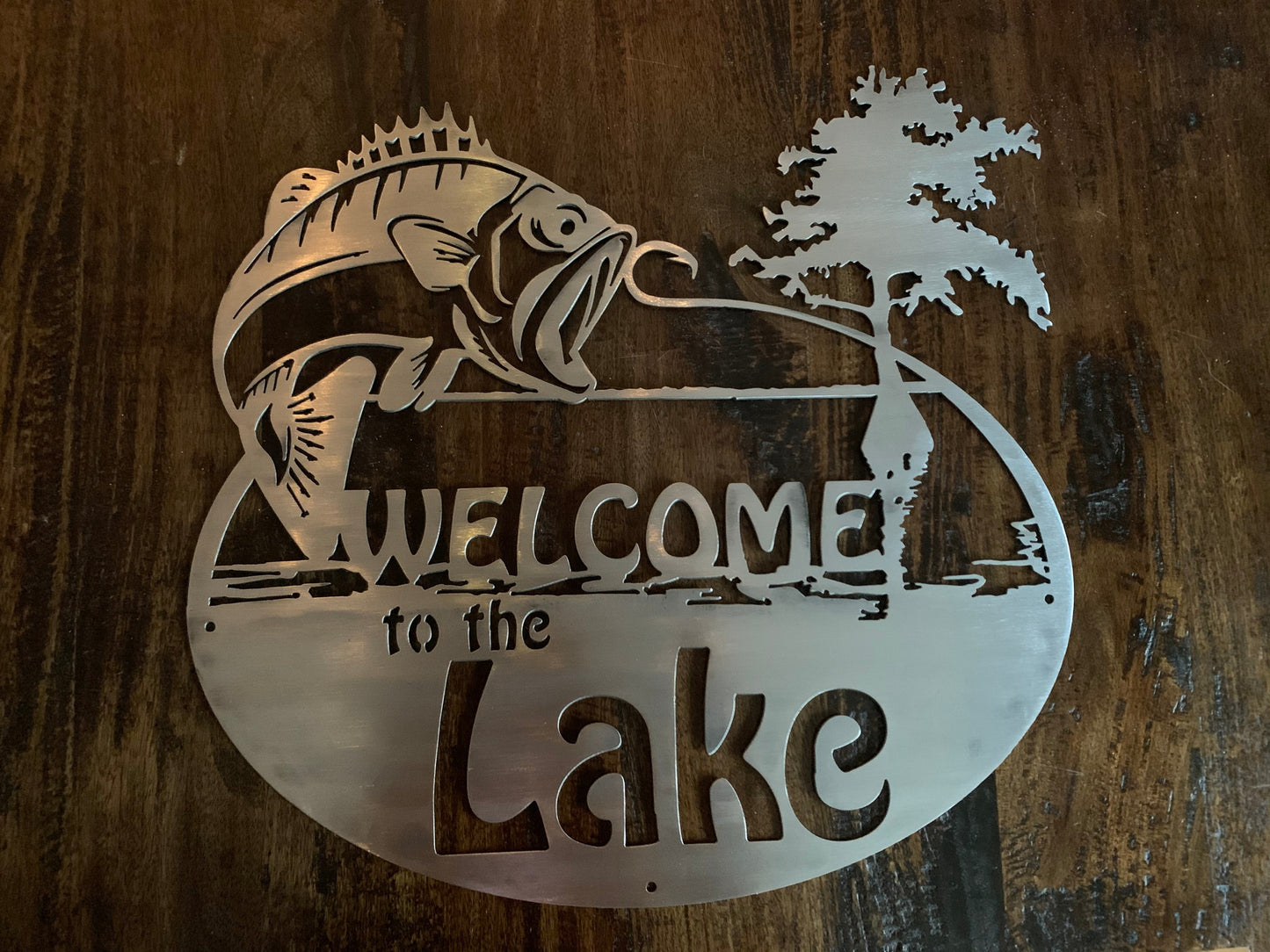 Bass Cypress Tree Welcome to the Name and Est Date Property Sign